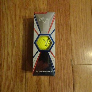Callaway Supersoft Golf Balls (Yellow, 3pk) New